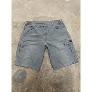Dickies Shorts Mens 40 Gray Canvas Work Cargo Relaxed Fit Utility Pockets